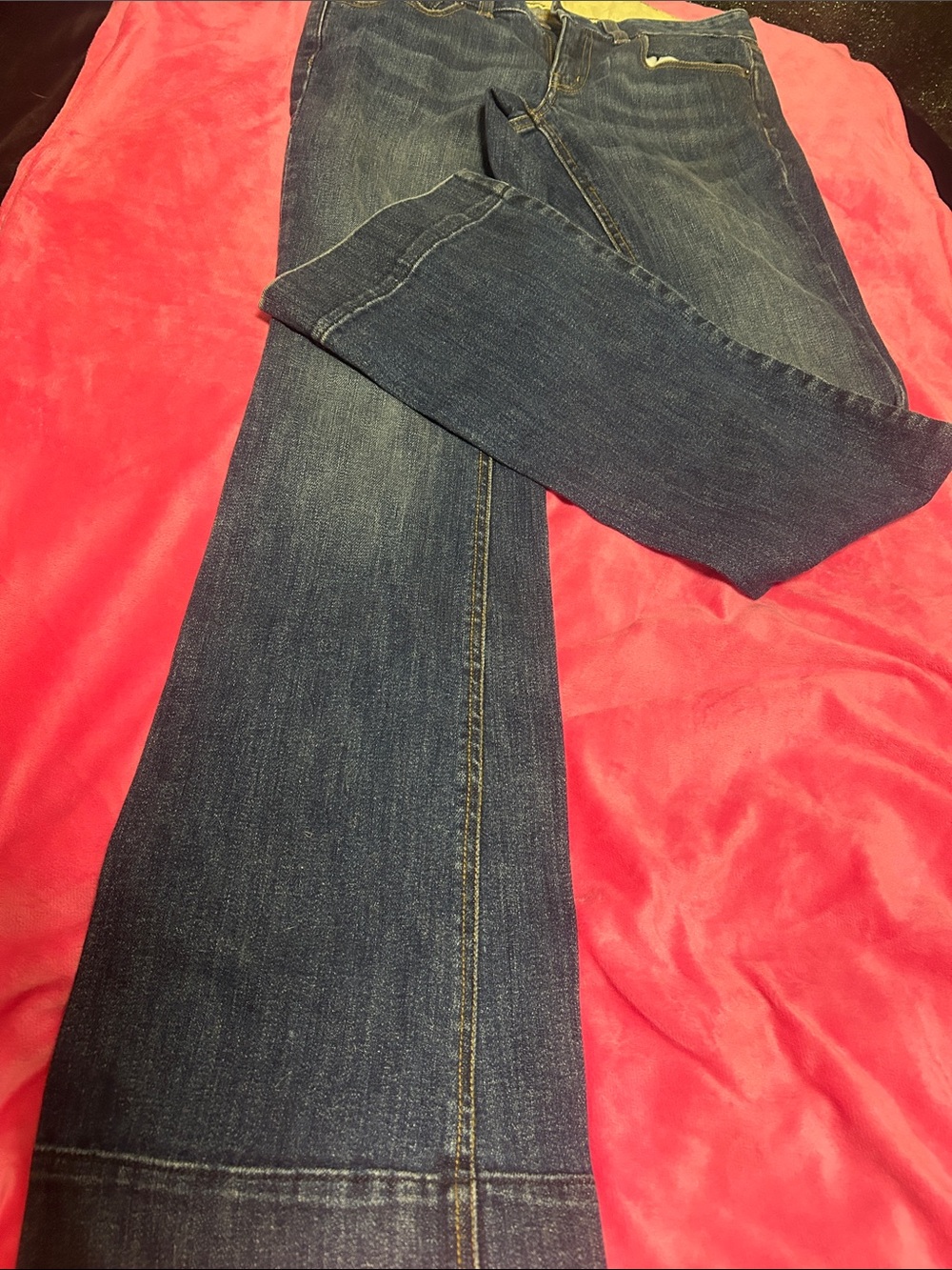Lands' End Canvas Medium Blue Denim Jeans